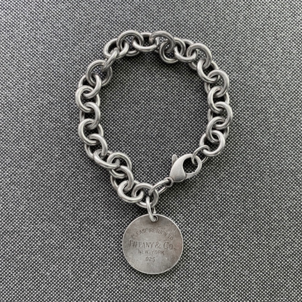Tiffany & Co NY Return To Circle Tag Bracelet 925